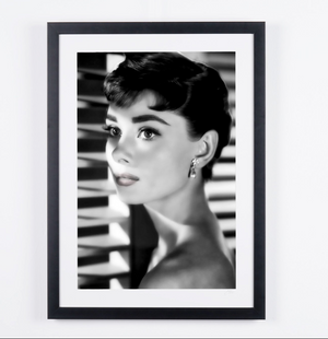 Sabrina - Audrey Hepburn — framed cinema photograph, Fine Art print
