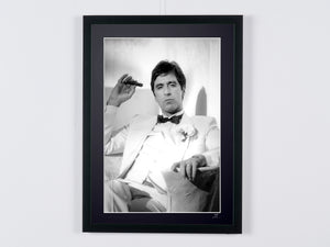 Scarface 1983 - Al Pacino as Tony Montana — framed cinema photograph, Fine Art print