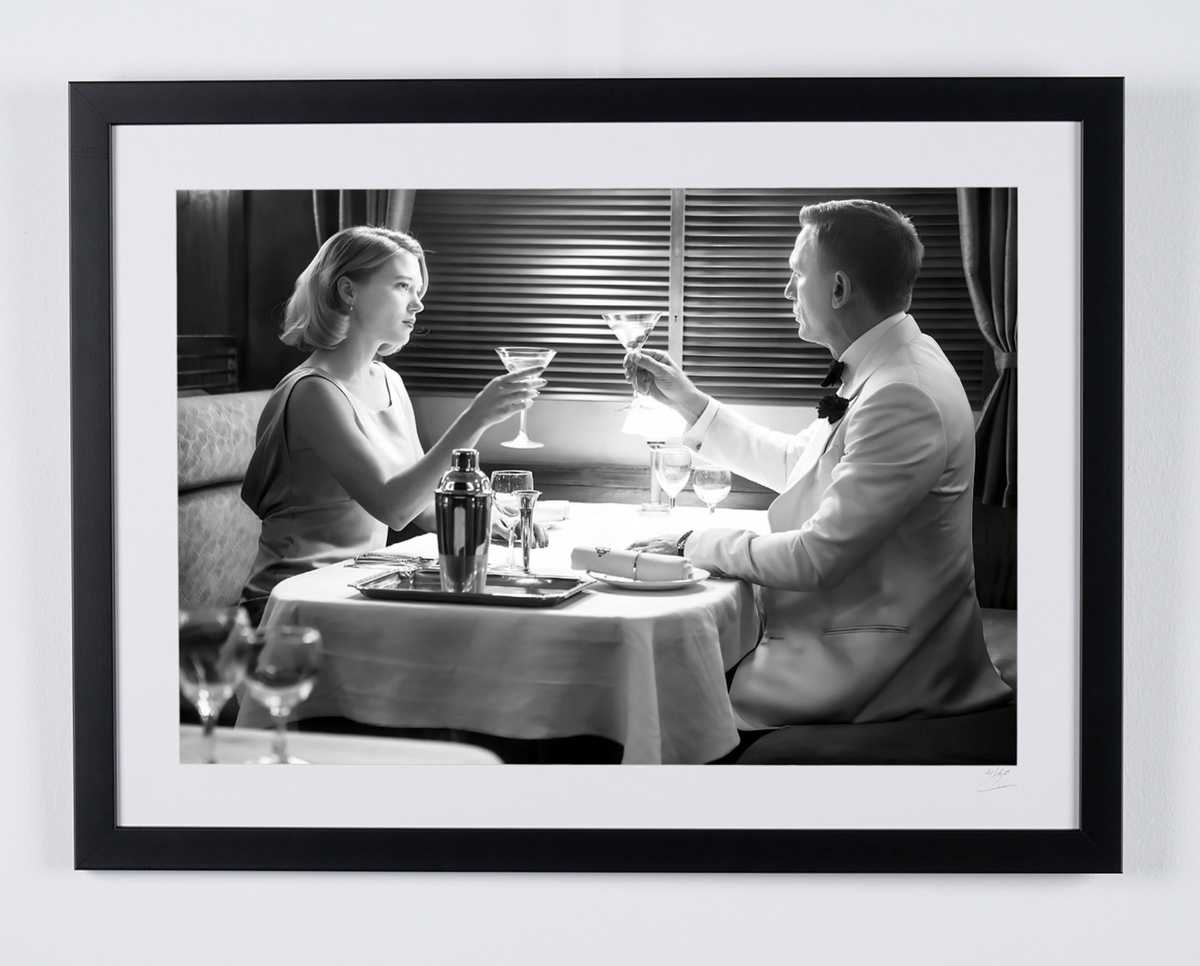 Fine art photograph of Daniel Craig in Spectre, hand-framed — limited edition of 30 numbered prints.