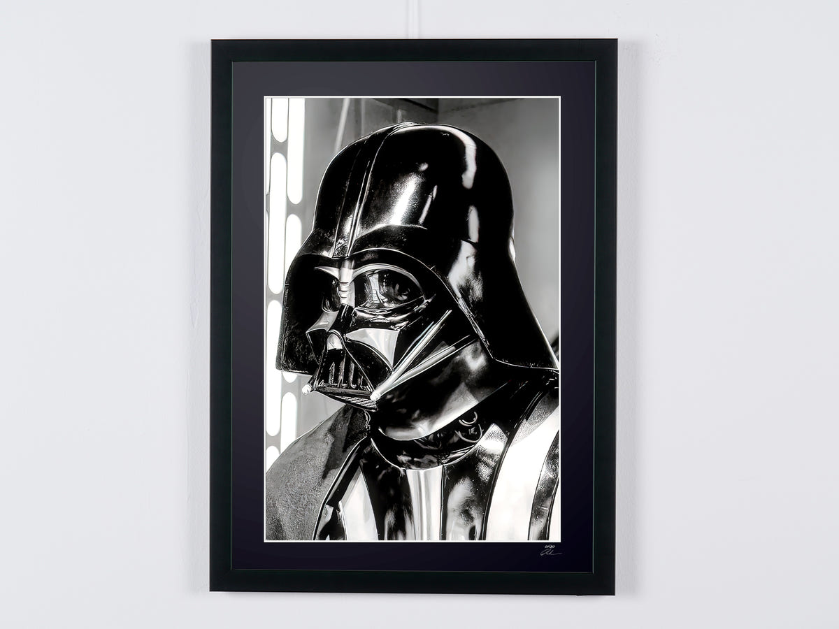 Fine art photograph of David Prowse in Star Wars — Darth Vader (David Prowse), hand-framed — limited edition of 30 numbered prints.