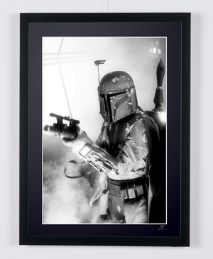 Star Wars Episode V: The Empire Strikes Back, Boba Fett (Jeremy Bulloch) — framed cinema photograph, Fine Art print