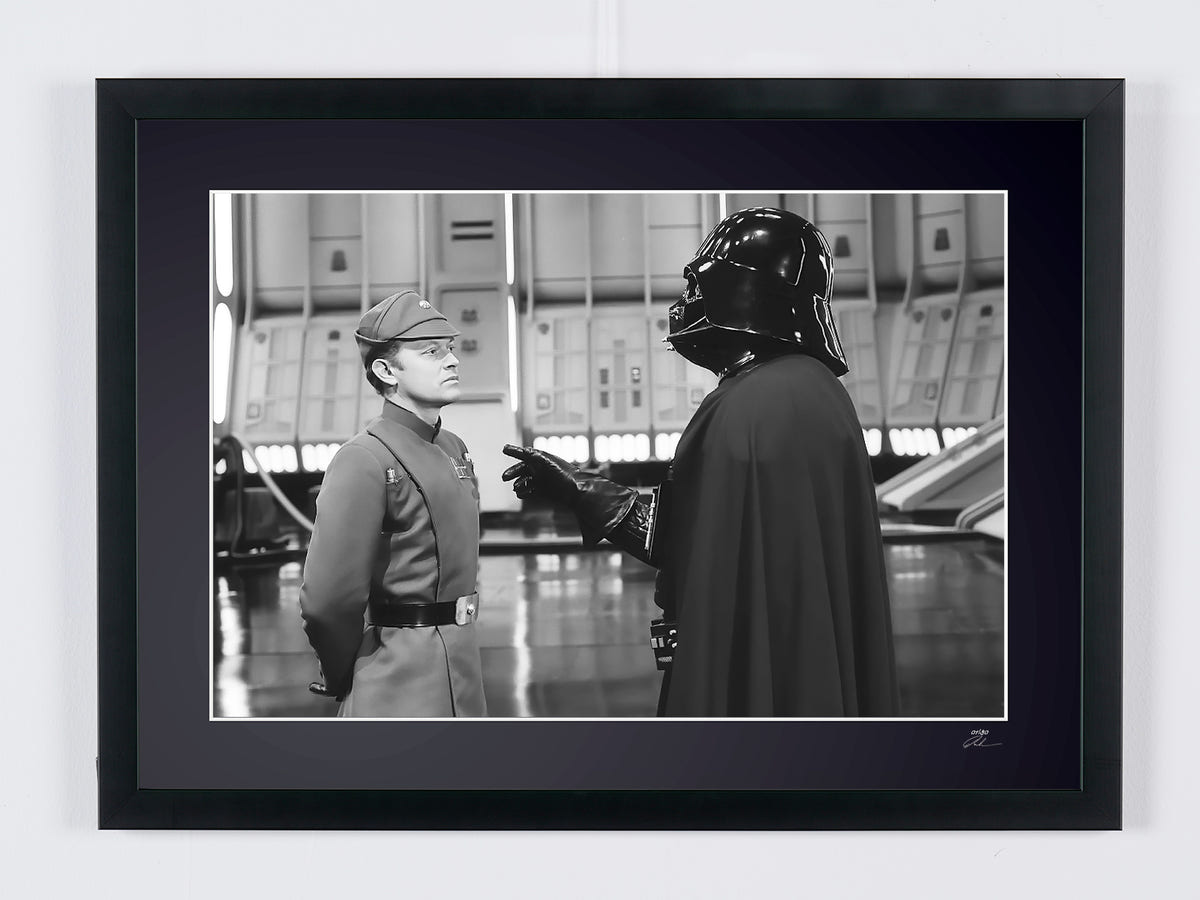 Fine art photograph of David Prowse in Star Wars : Le Retour du Jedi, hand-framed — limited edition of 30 numbered prints.