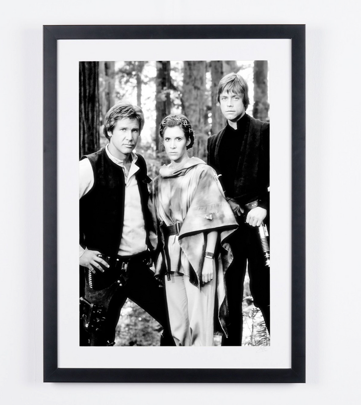 Star Wars: Return of the Jedi (1983) — Harrison Ford, Carrie Fisher and Mark Hamill — Han Solo, Leia Organa and Luke Skywalker
