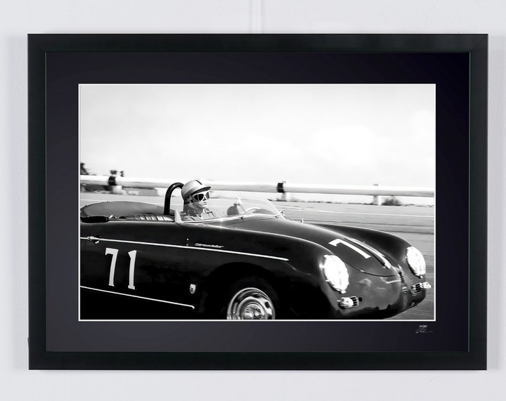 Steve McQueen — Porsche 356 Speedster à Riverside