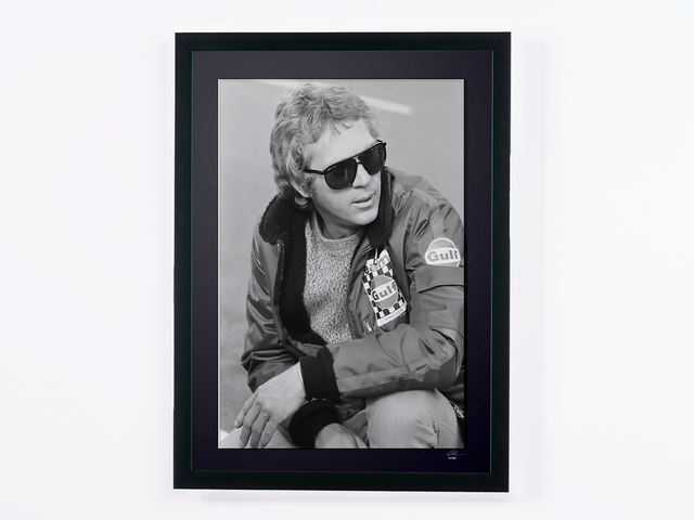 Steve McQueen - Le Mans 1971 — fotografía de cine enmarcada, impresión Fine Art