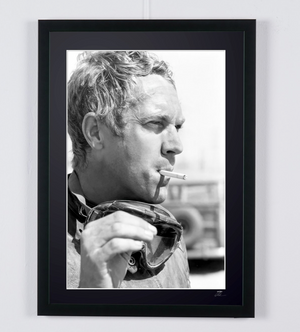 Steve McQueen - The Cool Man — framed cinema photograph, Fine Art print