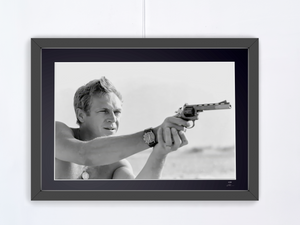 Steve McQueen - The Cool Men — framed cinema photograph, Fine Art print