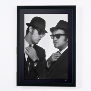 The Blues Brothers (1980) - Dan Aykroyd and John Belushi — framed cinema photograph, Fine Art print