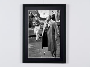 The Godfather - Marlon Brando (Don Vito Corleone), On the Set NY 1971 — framed cinema photograph, Fine Art print